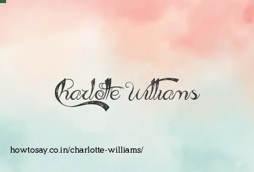 Charlotte Williams