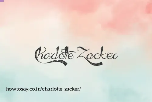 Charlotte Zacker