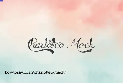 Charlotteo Mack