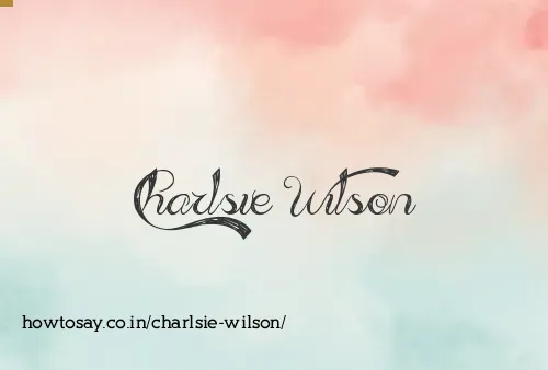 Charlsie Wilson