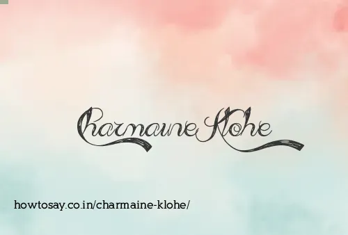 Charmaine Klohe