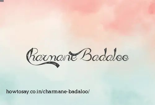 Charmane Badaloo