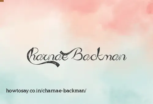 Charnae Backman