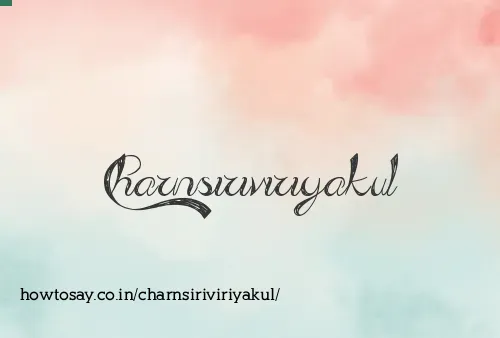 Charnsiriviriyakul