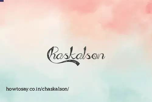Chaskalson