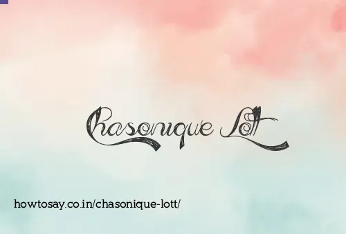 Chasonique Lott