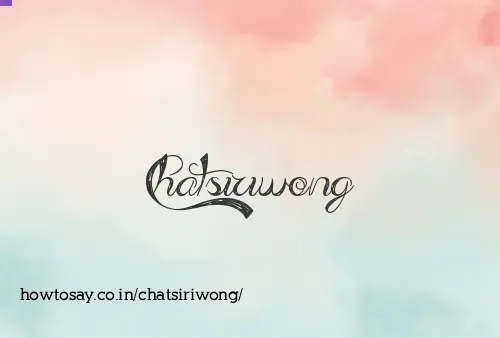 Chatsiriwong
