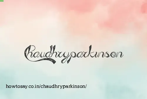 Chaudhryparkinson