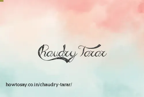 Chaudry Tarar