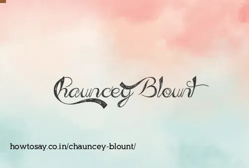 Chauncey Blount
