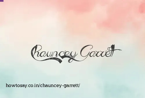 Chauncey Garrett