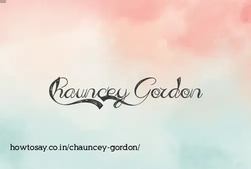 Chauncey Gordon