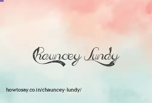 Chauncey Lundy