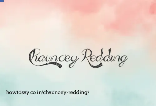 Chauncey Redding