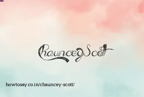 Chauncey Scott