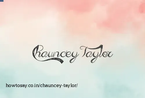 Chauncey Taylor