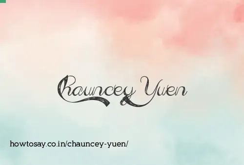 Chauncey Yuen