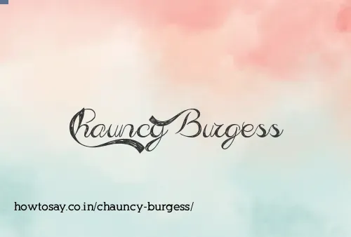 Chauncy Burgess