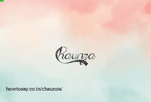Chaunza