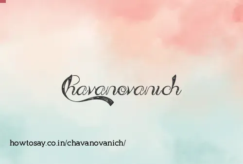 Chavanovanich