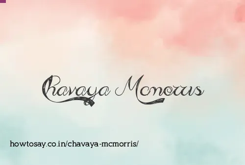 Chavaya Mcmorris