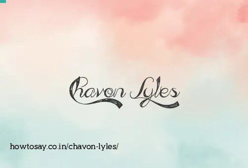 Chavon Lyles
