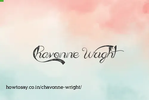Chavonne Wright