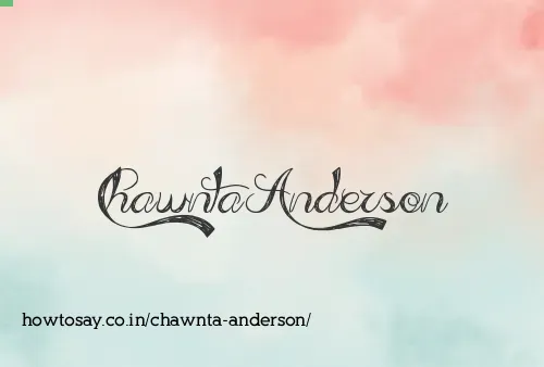 Chawnta Anderson
