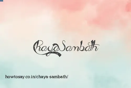Chaya Sambath