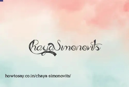 Chaya Simonovits