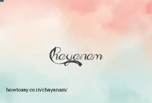 Chayanam