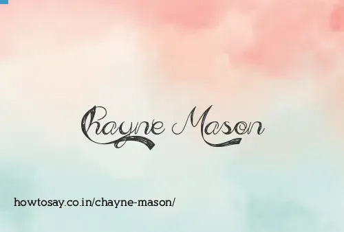 Chayne Mason
