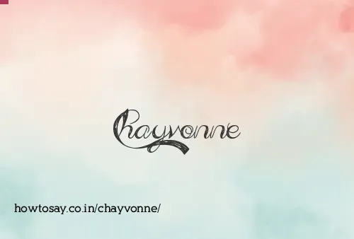 Chayvonne