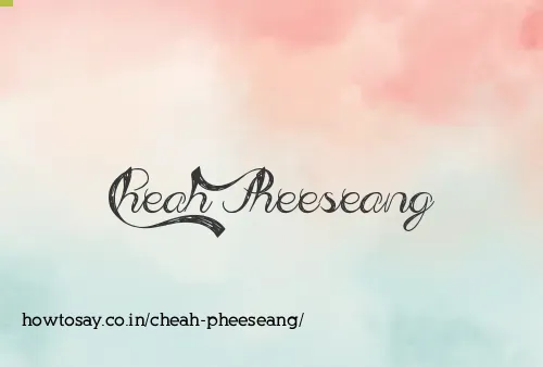 Cheah Pheeseang