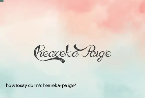 Cheareka Paige