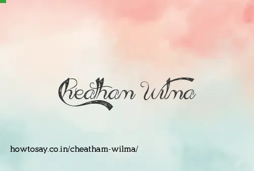 Cheatham Wilma