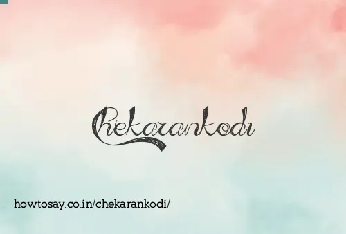 Chekarankodi