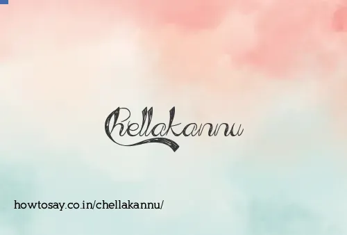 Chellakannu
