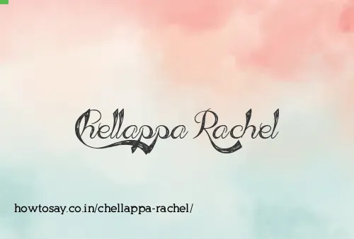 Chellappa Rachel