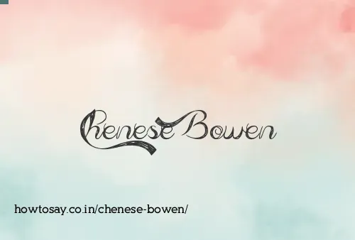 Chenese Bowen