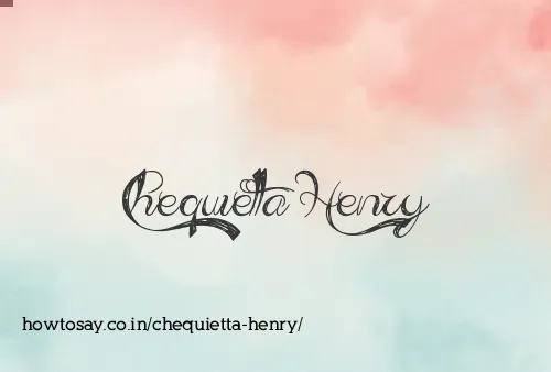Chequietta Henry