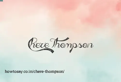 Chere Thompson