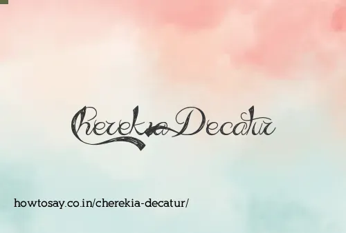 Cherekia Decatur