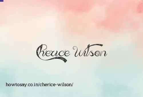 Cherice Wilson