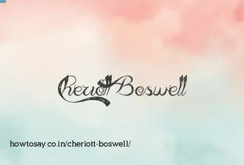 Cheriott Boswell