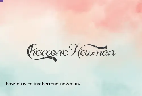 Cherrone Newman