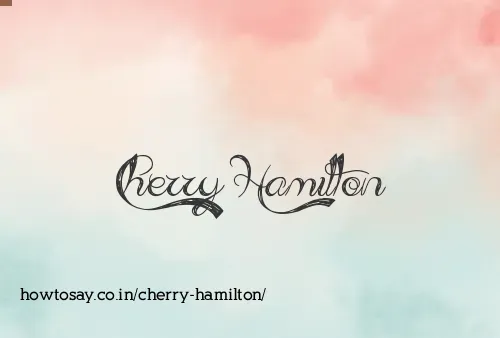 Cherry Hamilton