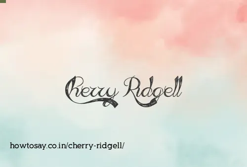 Cherry Ridgell
