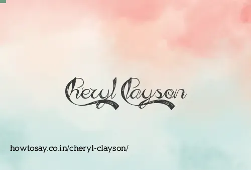 Cheryl Clayson