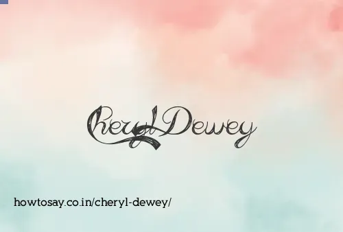 Cheryl Dewey